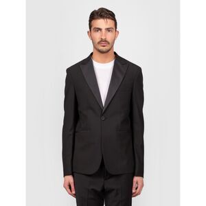 IM BRIAN Black Satin Suit Size: EU44 US 34
